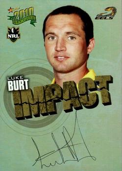 2010 NRL Champions - Impact Signature Gold #IS37 Luke Burt Front